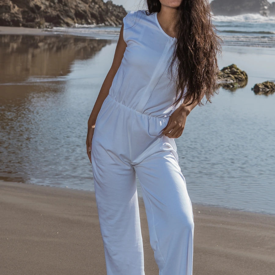 BATWING SLEEVE JUMPSUIT