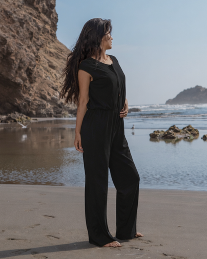 BATWING SLEEVE JUMPSUIT