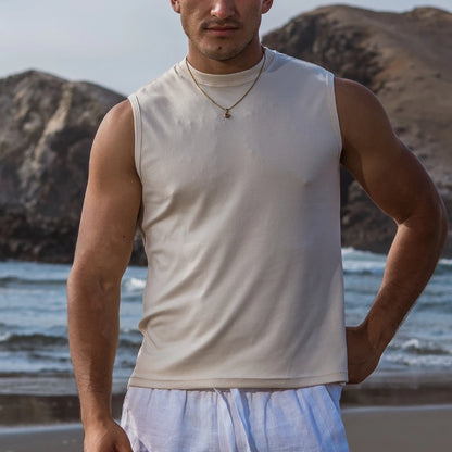 SLEEVELESS POLO SHIRT