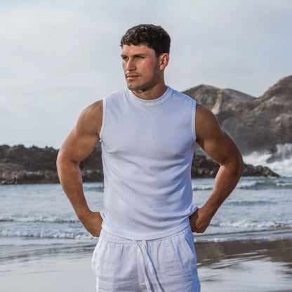 SLEEVELESS POLO SHIRT