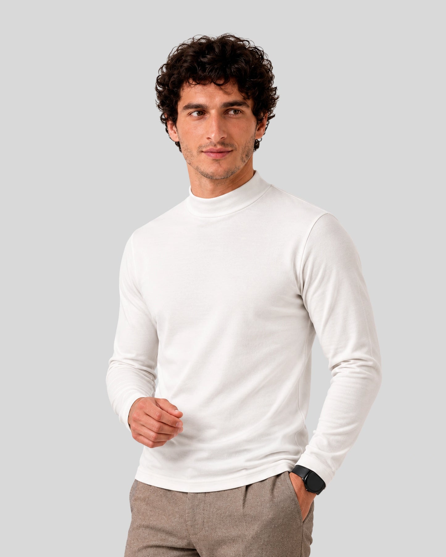 POLO MANGA LARGA CUELLO TORTUGA