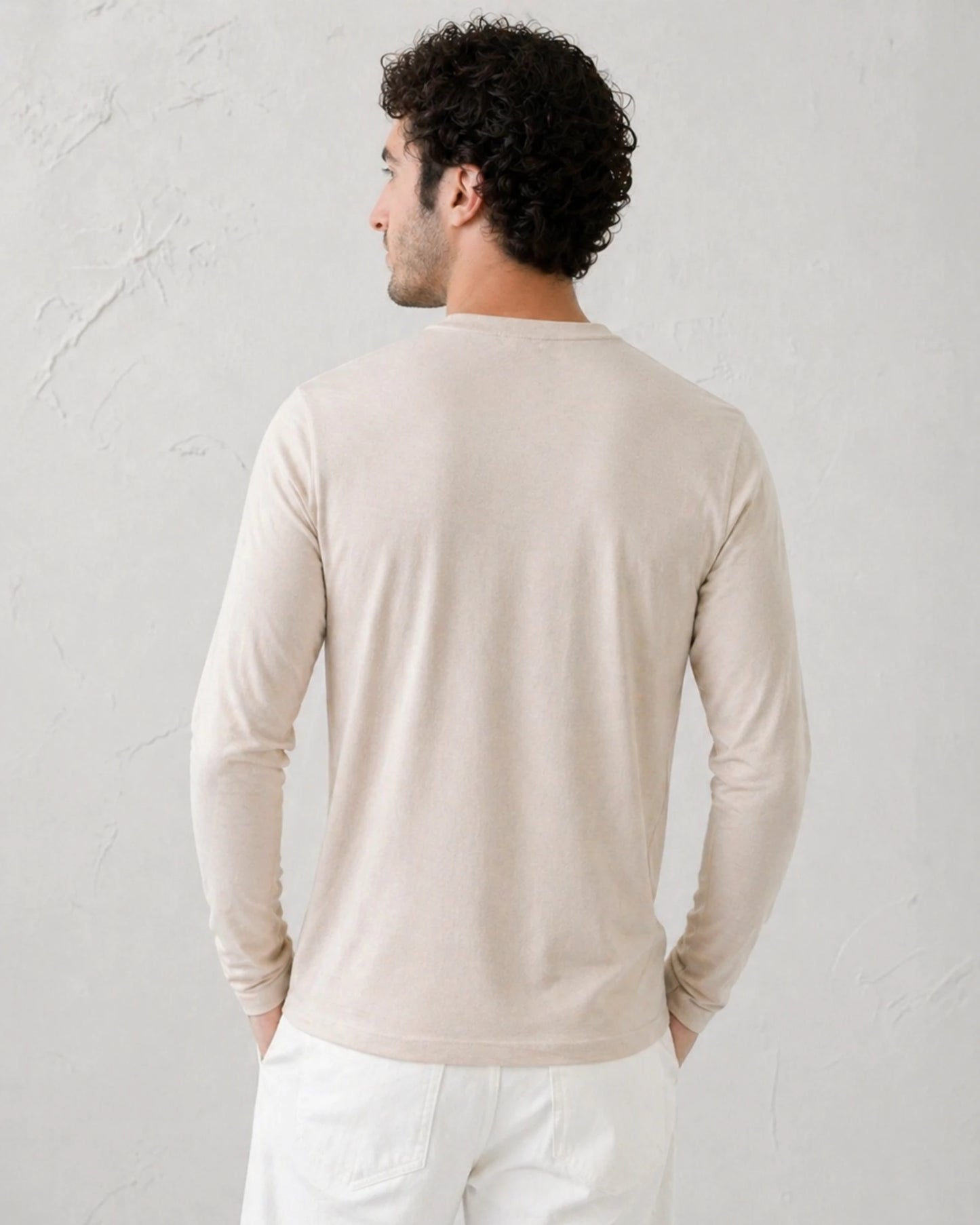 POLO MANGA LARGA CUELLO REDONDO