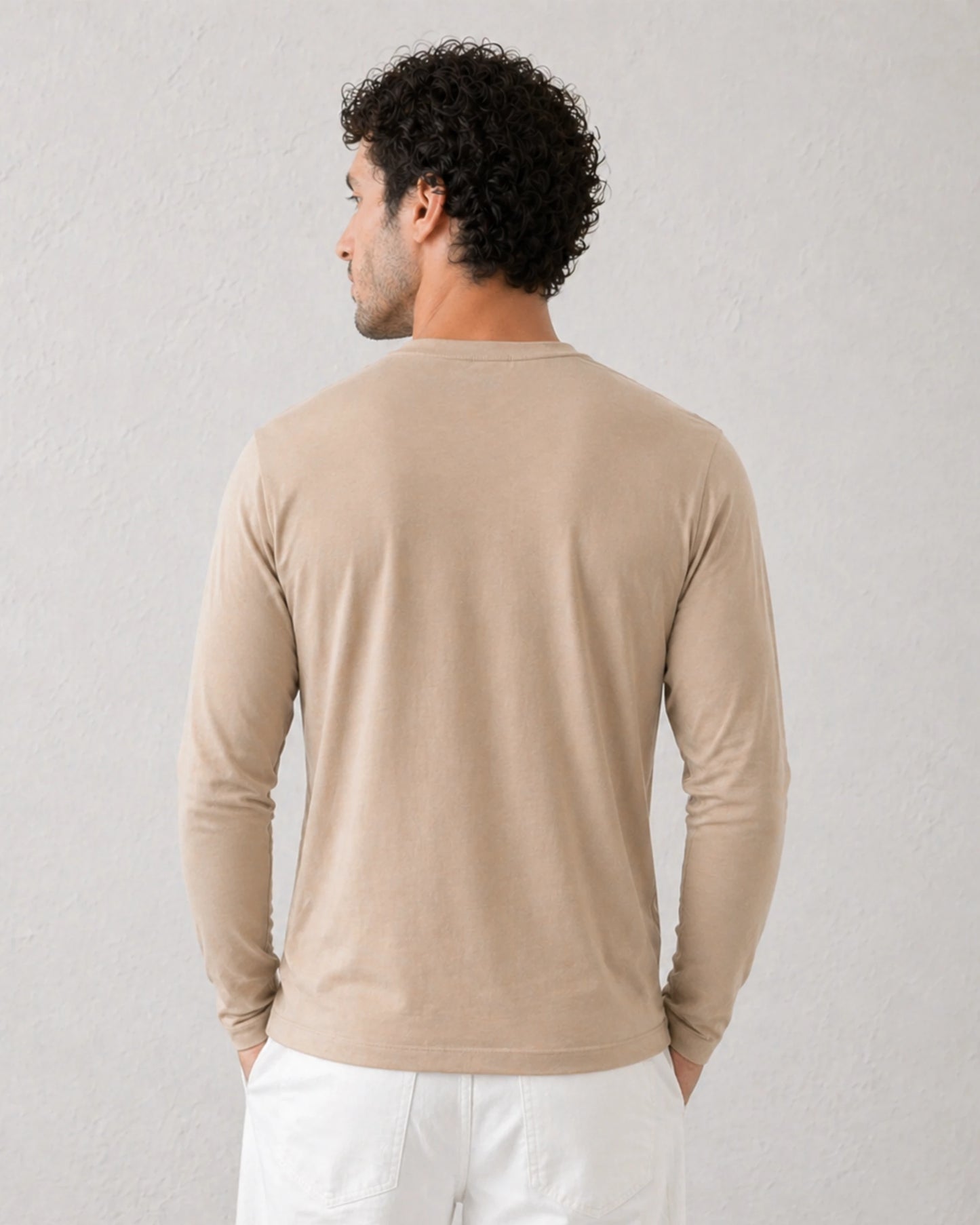 POLO MANGA LARGA CUELLO REDONDO