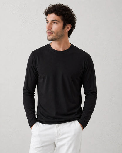 POLO MANGA LARGA CUELLO REDONDO