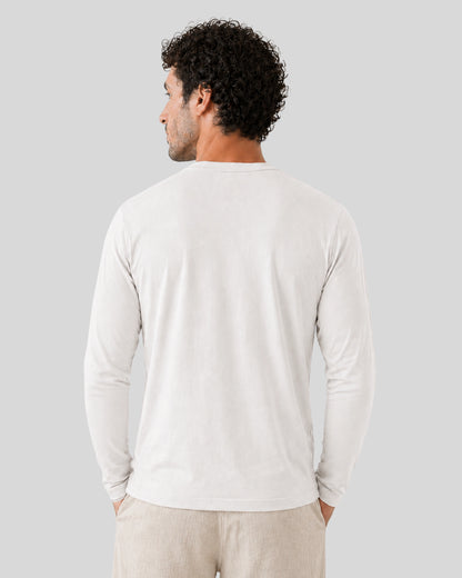 POLO MANGA LARGA CUELLO V