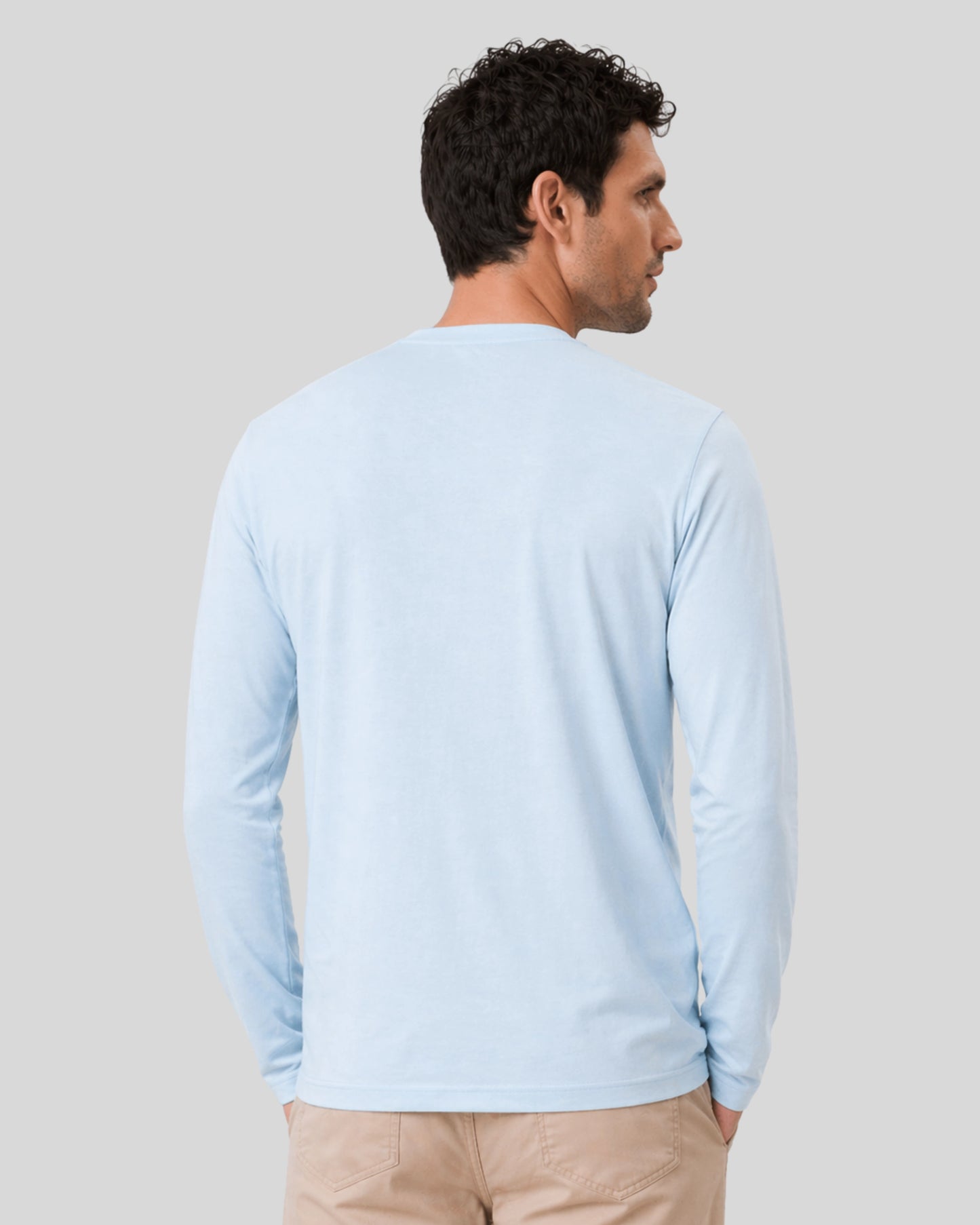 POLO MANGA LARGA CUELLO V