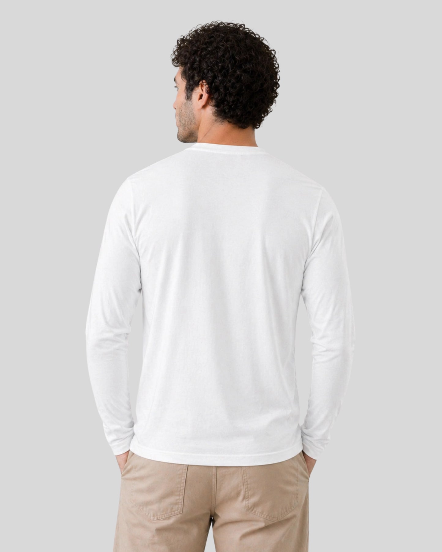 POLO MANGA LARGA CUELLO V