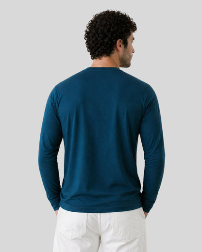 POLO MANGA LARGA CUELLO V