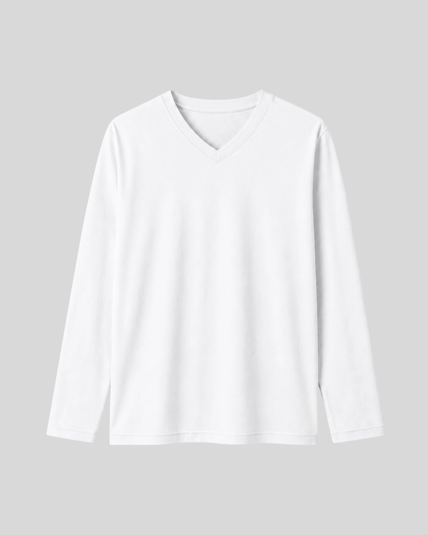 POLO MANGA LARGA CUELLO V