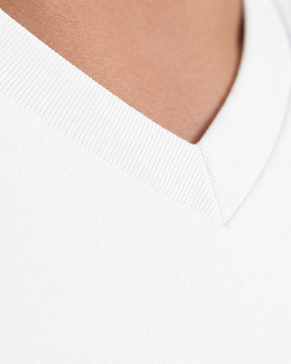 POLO MANGA LARGA CUELLO V