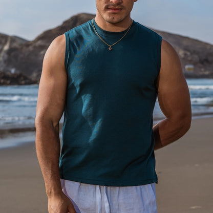 SLEEVELESS POLO SHIRT